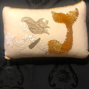 Mermaid accent pillow